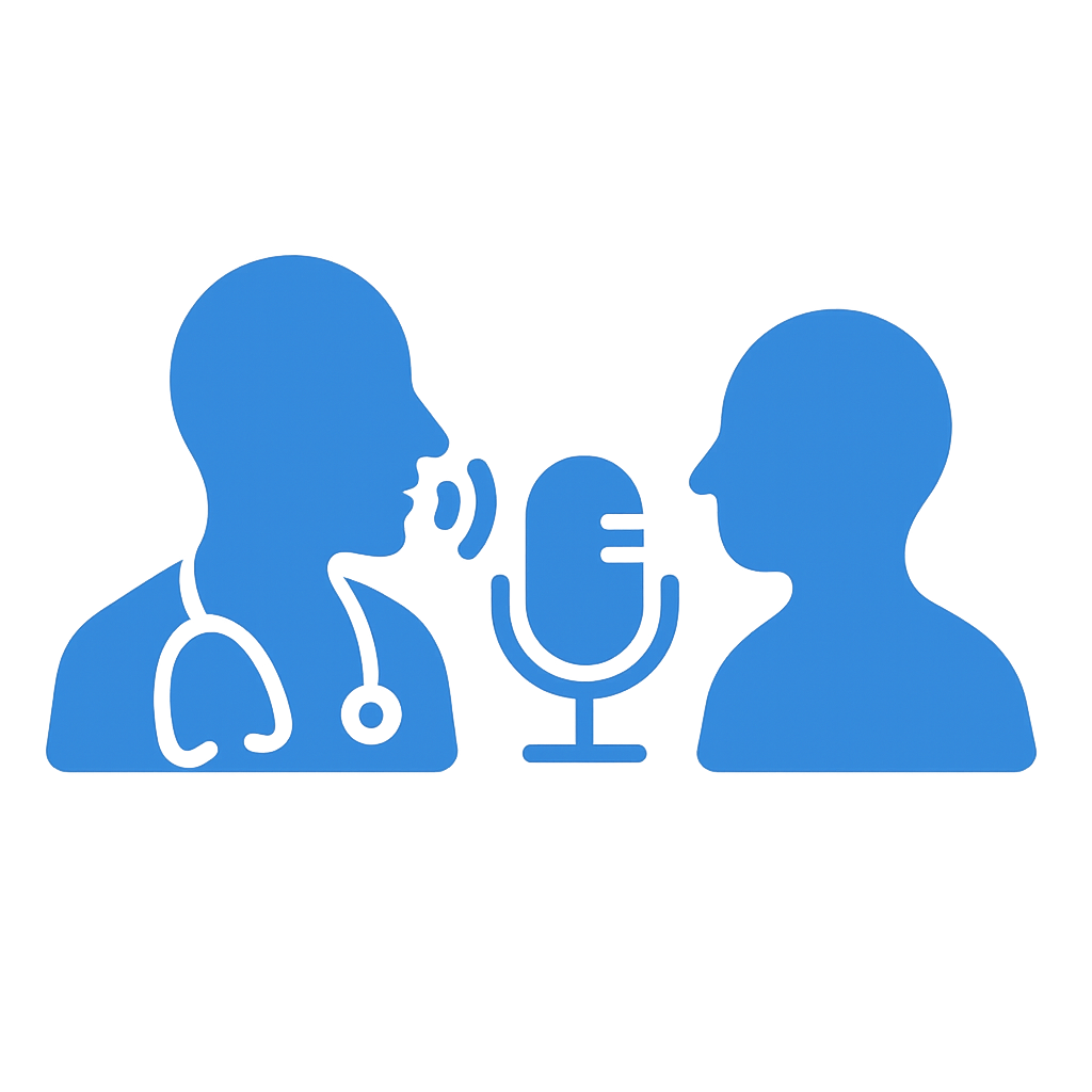 Doctor and Patient with Microphone